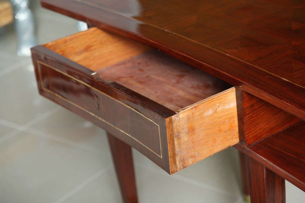 Mid-20th Century French Art Deco Mahogany Writing Table For Sale