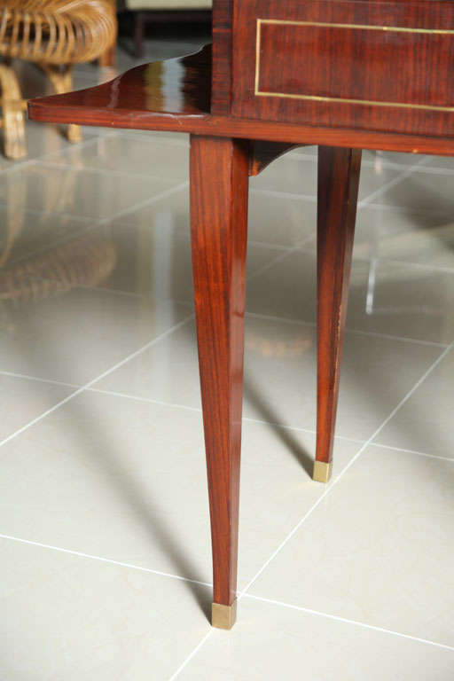 French Art Deco Mahogany Writing Table For Sale 2
