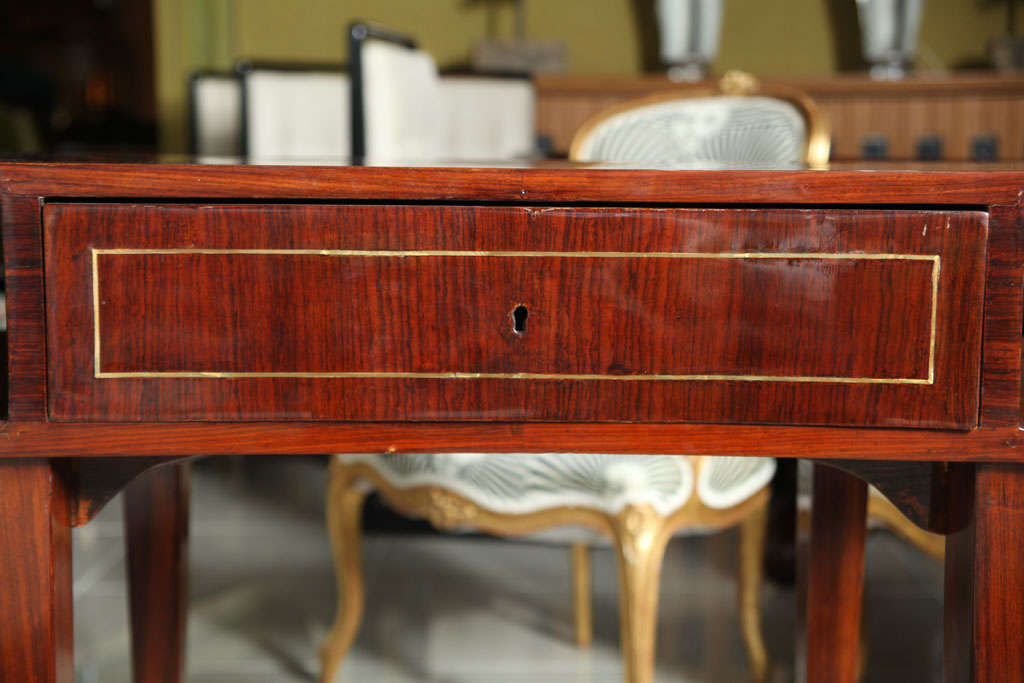French Art Deco Mahogany Writing Table For Sale 3