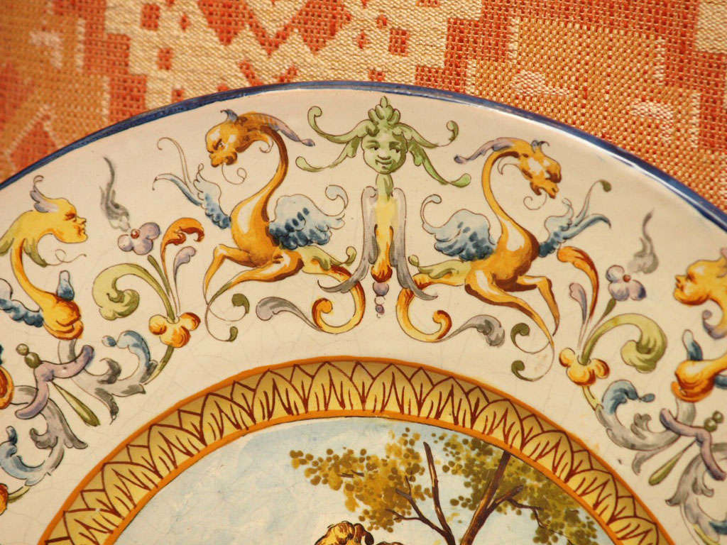 Italian Faience Charger 19th Century 1