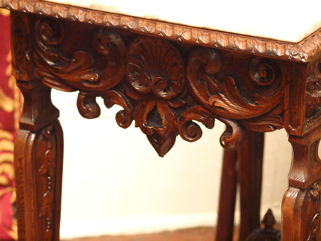 Pair 19 Th Century Walnut Console Tables 4
