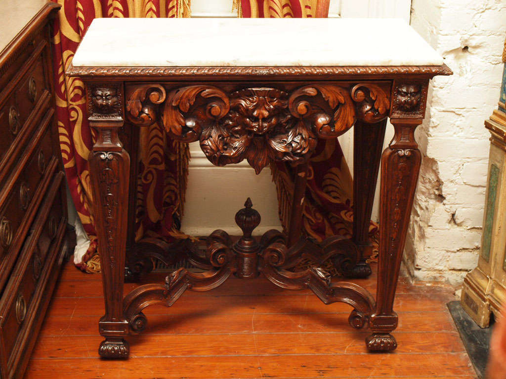 Pair 19 Th Century Walnut Console Tables 5