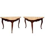 RARE PAIR OF PROVENCAL SIDE TABLES