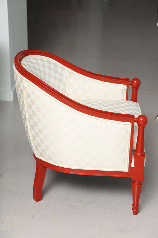 Mid-20th Century Pair of Vintage Scoop Back Tub Chairs
