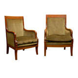 the Pair 19th Century French Bergere Chairs