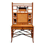 the French Hand Caned Bamboo Secretaire  circa 1900
