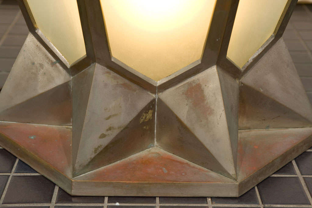 Bronze BUFFALO CENTRAL TERMINAL ART DECO LIGHT FIXTURE