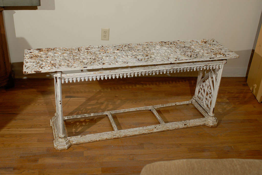 French Cast Iron Bench c.1900 3
