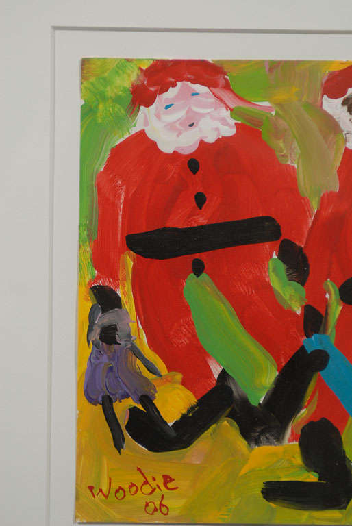 Three Santas by Woodie Long c 2006 2