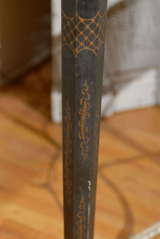 English Floor Lamp with Chinoiserie details c.1920s 3