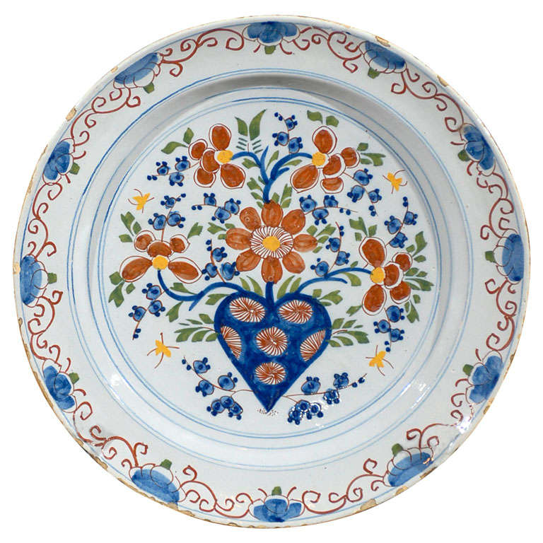 18th Century Polychrome Charger