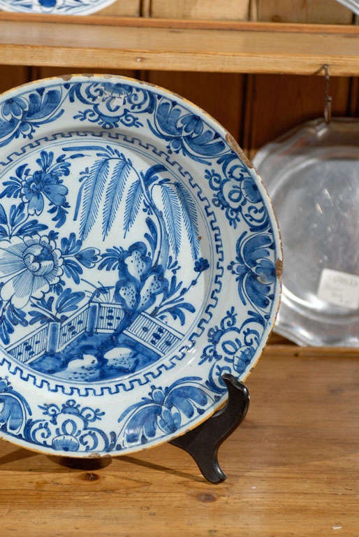 18th Century and Earlier 18th Century Delft Charger