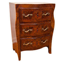 Italian Marquetry three drawer Commode