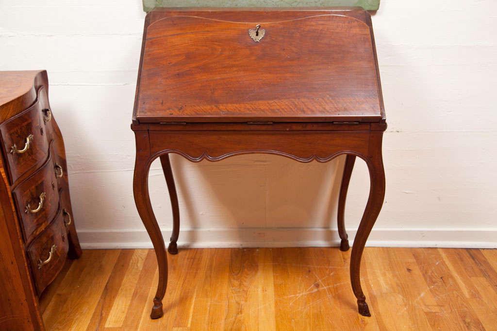 Walnut Cabriole Leg Desk