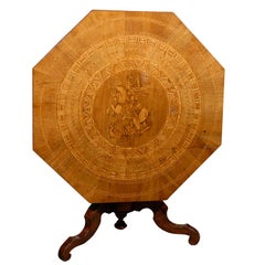 19th Century Octagonal Italian Sorrento Table