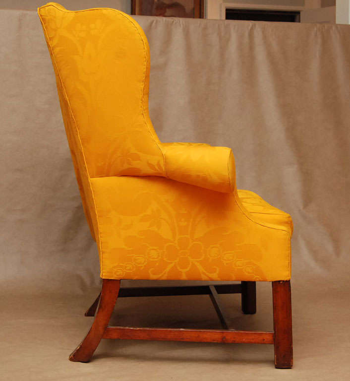 American 18th Century Philadelphia Mahogany Wing Chair