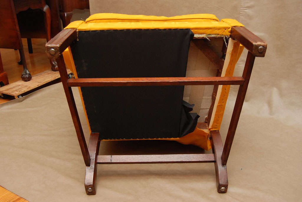 18th Century Philadelphia Mahogany Wing Chair 3