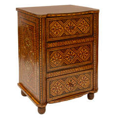 Small Damascene Inlaid Chest of Drawers