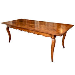 Louis XVI Style Dining Table with 19th c. Parquet Top Louis XVI Style Dining Table with 19th c. Parquet Top