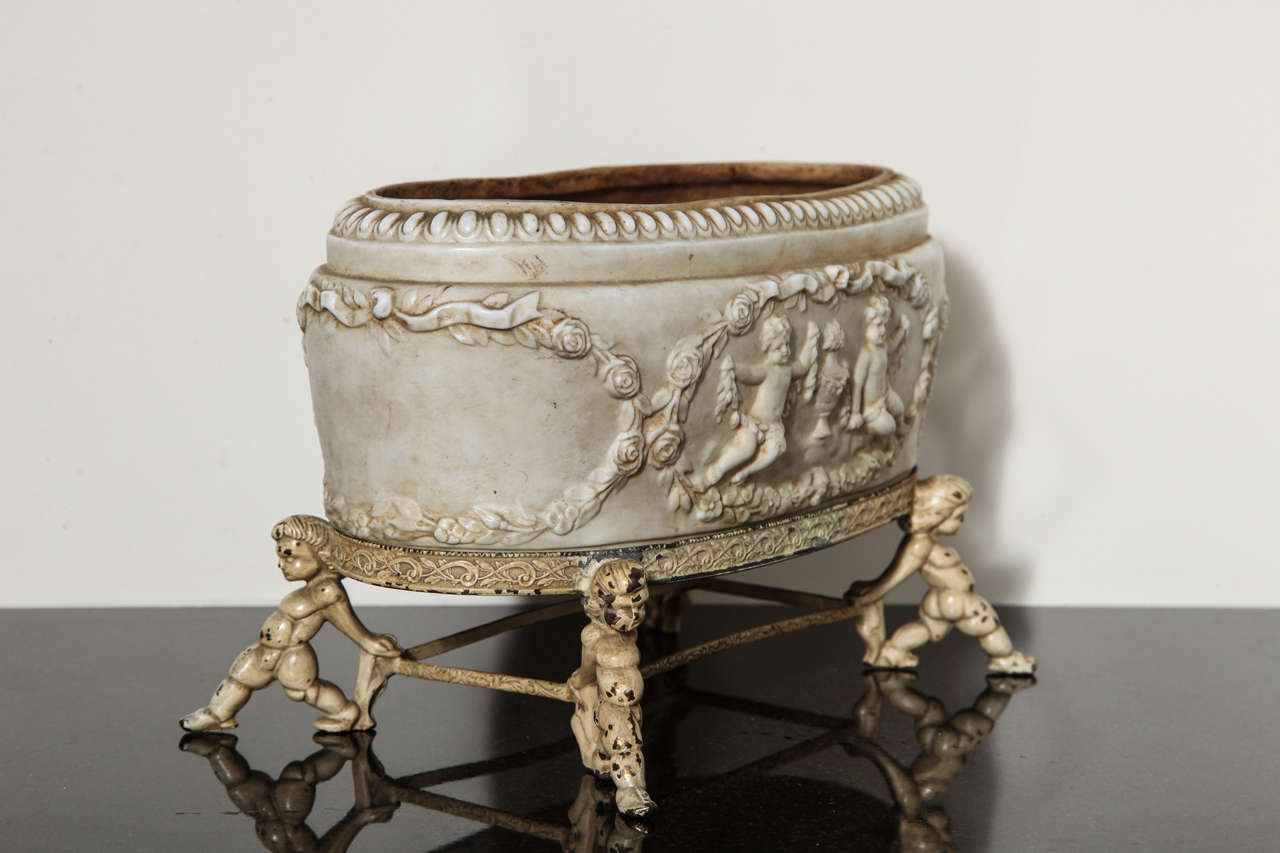 18th Century and Earlier 18th Century Continental Porcelain Hallmarked Jardiniere
