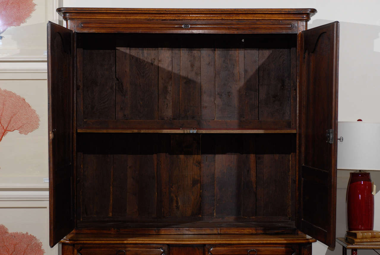 Fruitwood 19th Century French Buffet Deux Corps For Sale