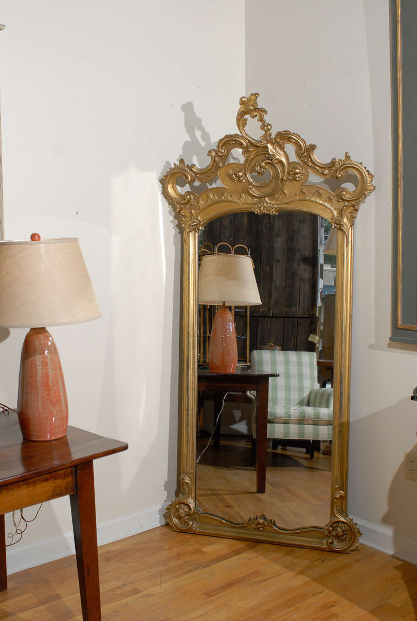 This is a wonderful example of a Louis XV Revival Mirror.<br />
It is in excellent condition. c. 1880.