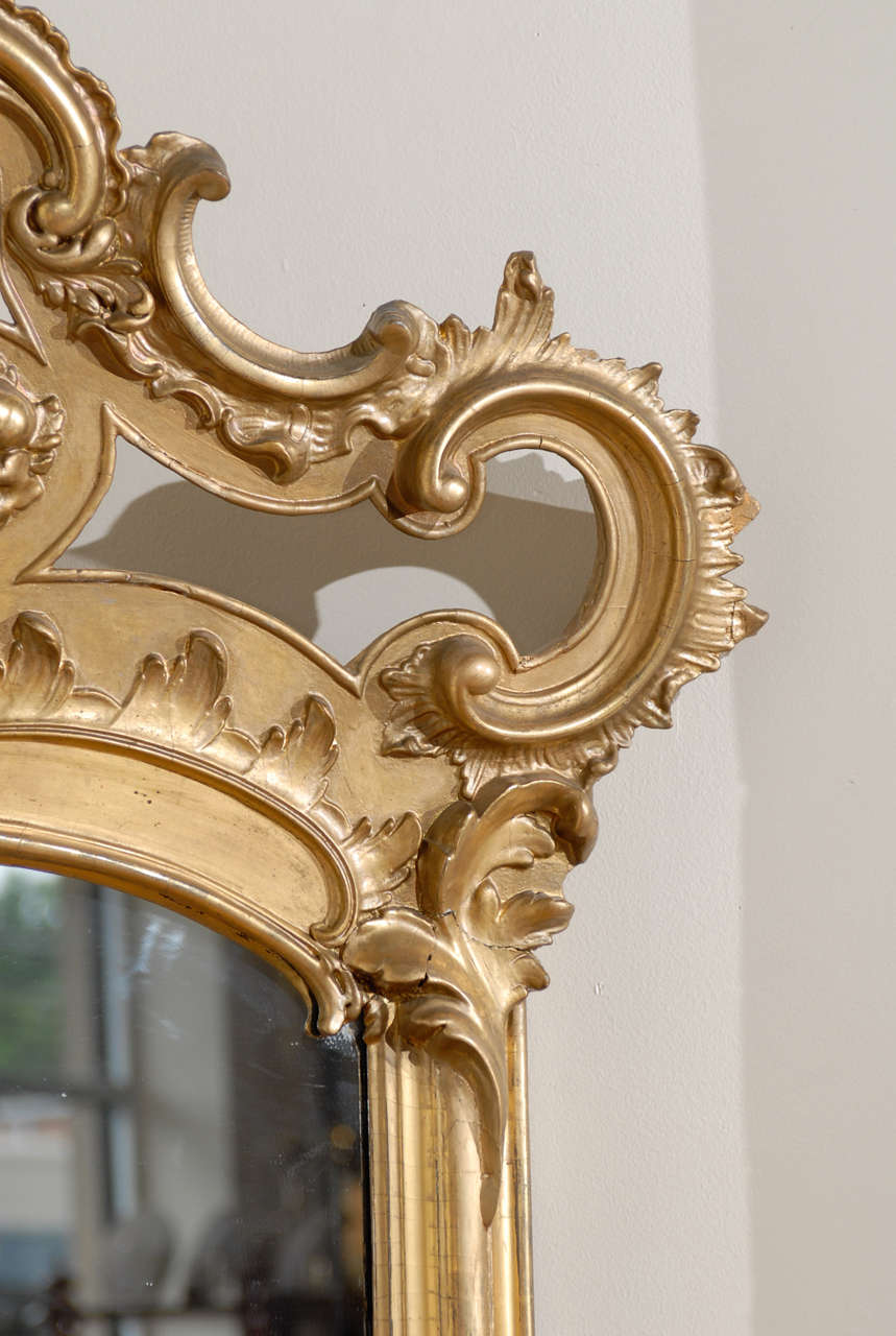 19th Century Rococo Louis XV Revival Mirror For Sale