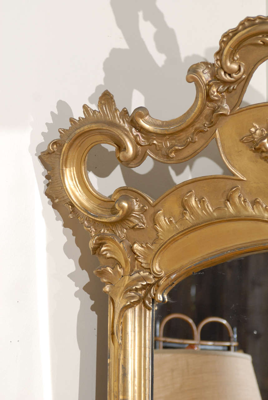 Rococo Louis XV Revival Mirror For Sale 1