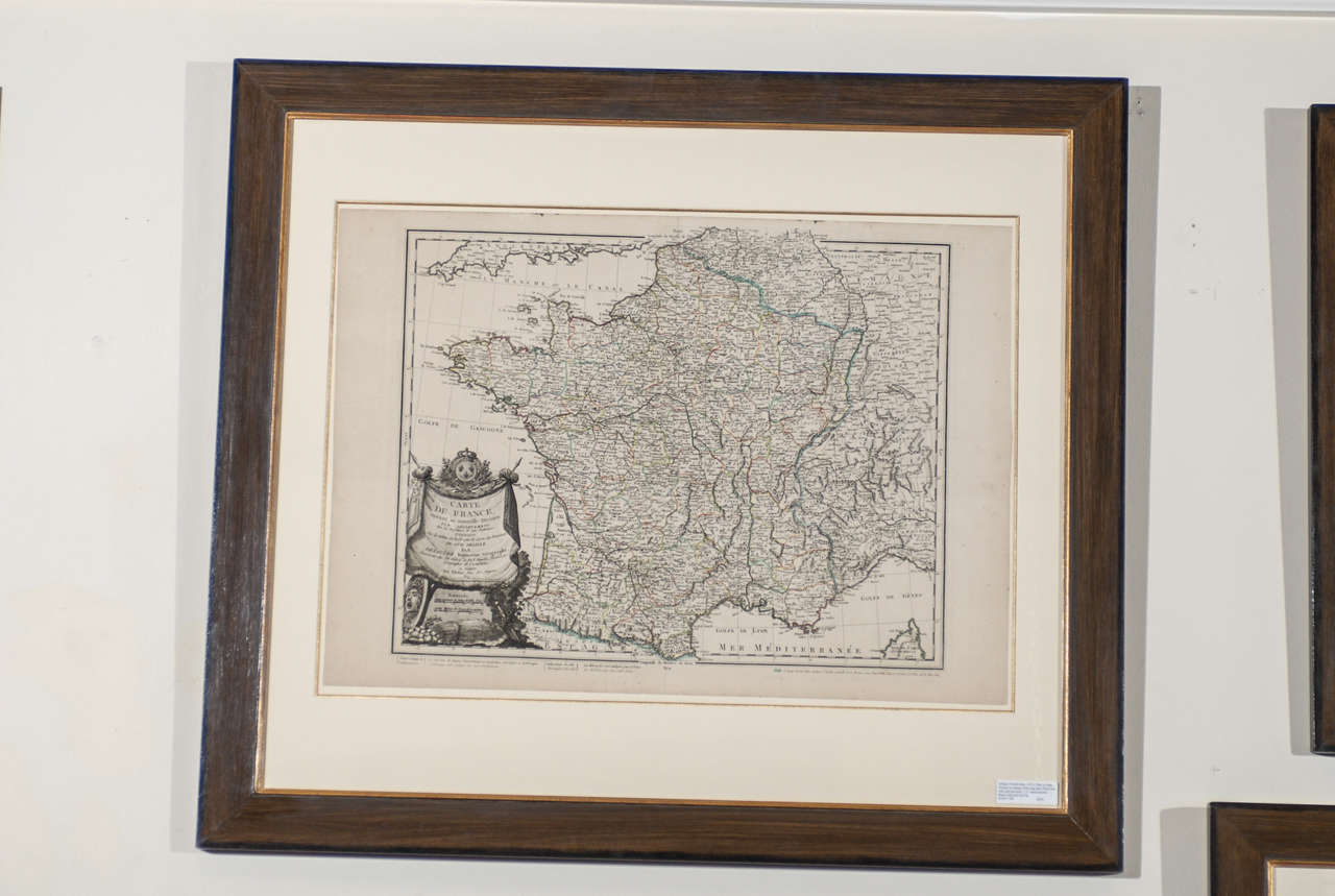 18th Century and Earlier Antique French Maps Circa 1648-1814