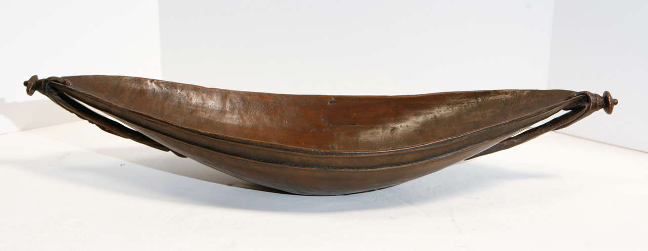New cast bronze bowl, American.