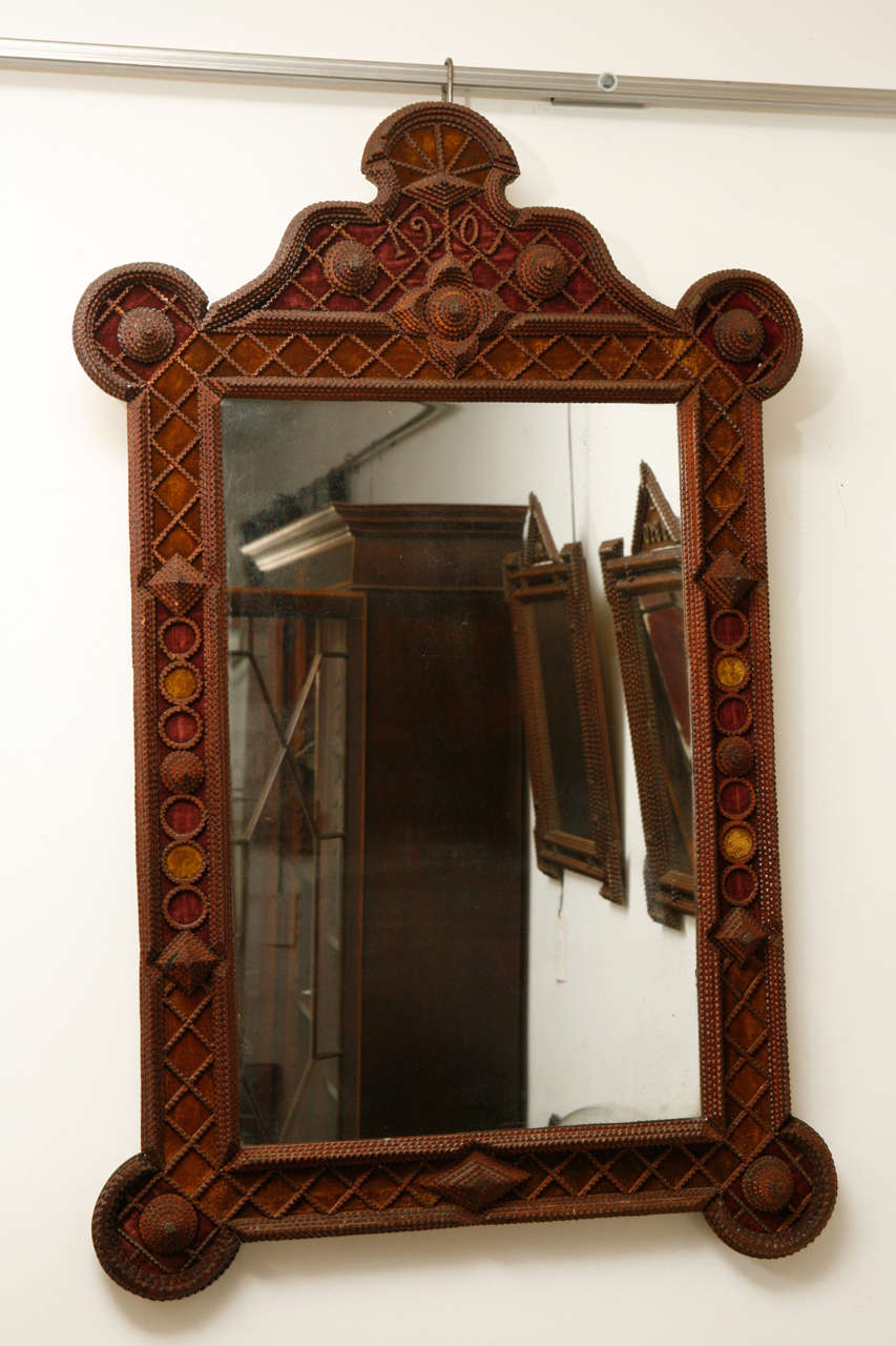 Tramp Art Mirror -1907