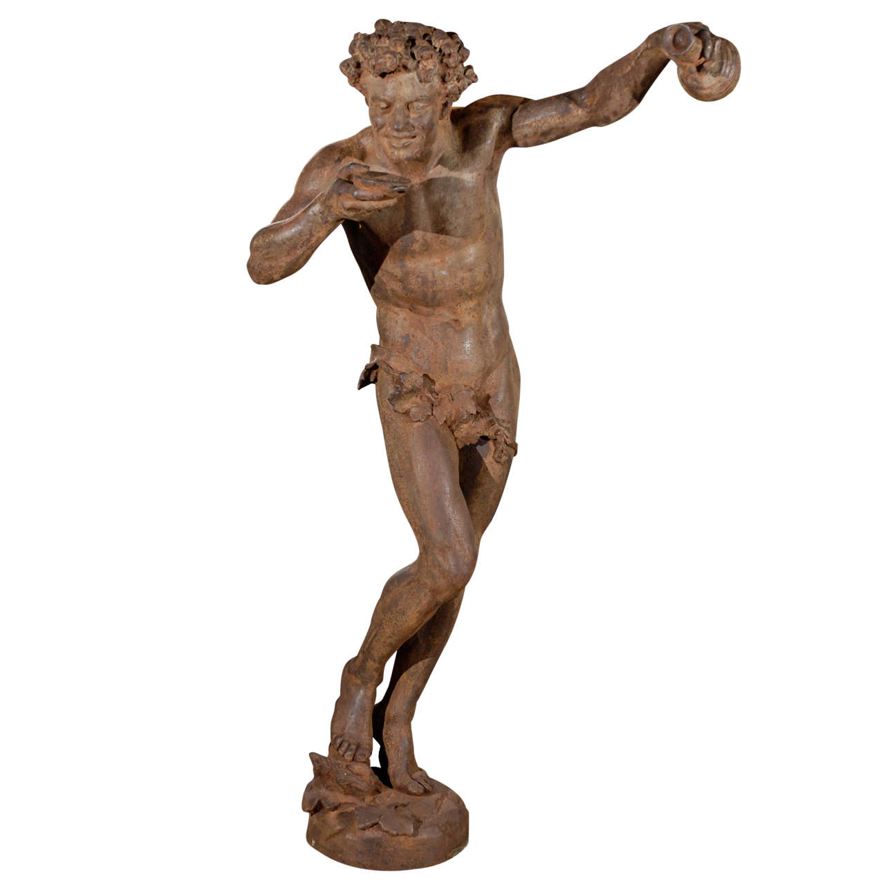 Iron Bacchus Statue