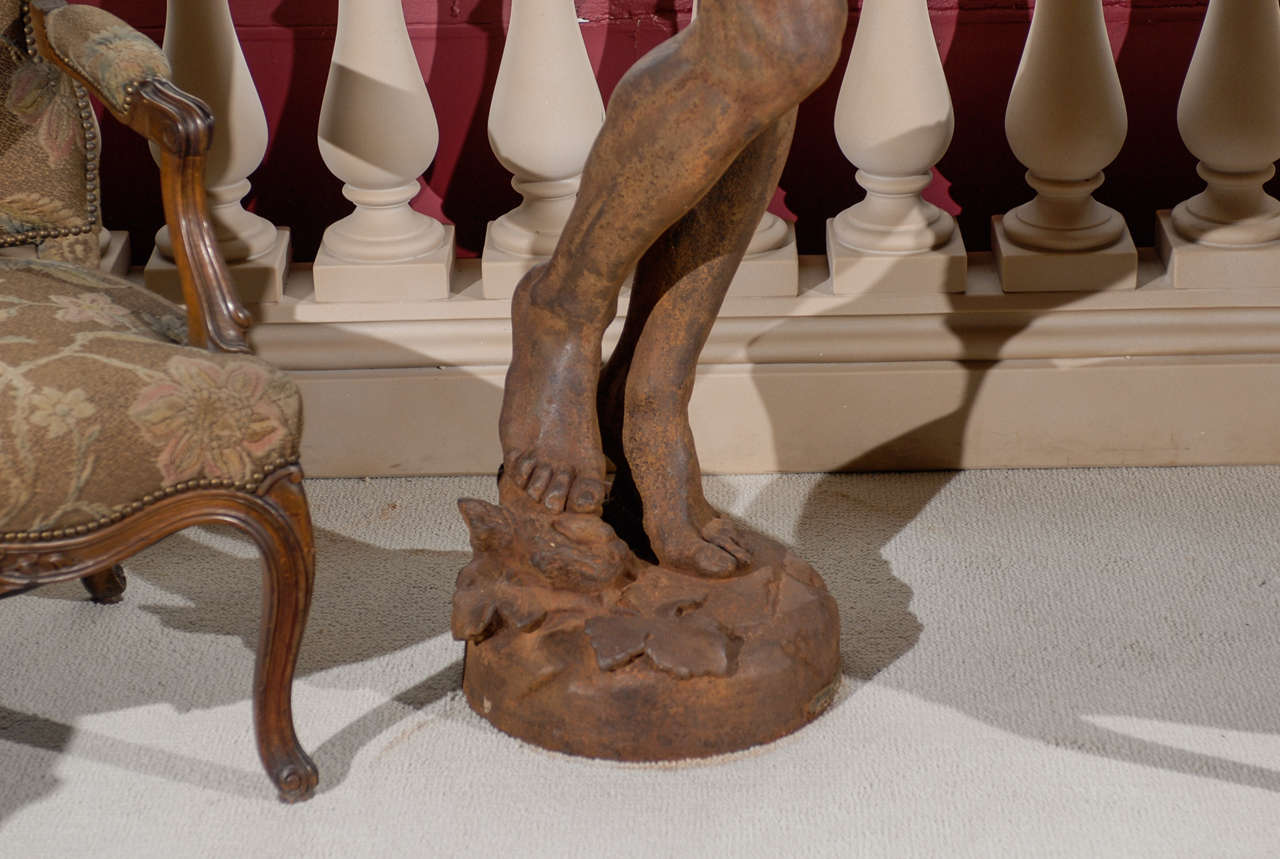 Iron Bacchus Statue 1