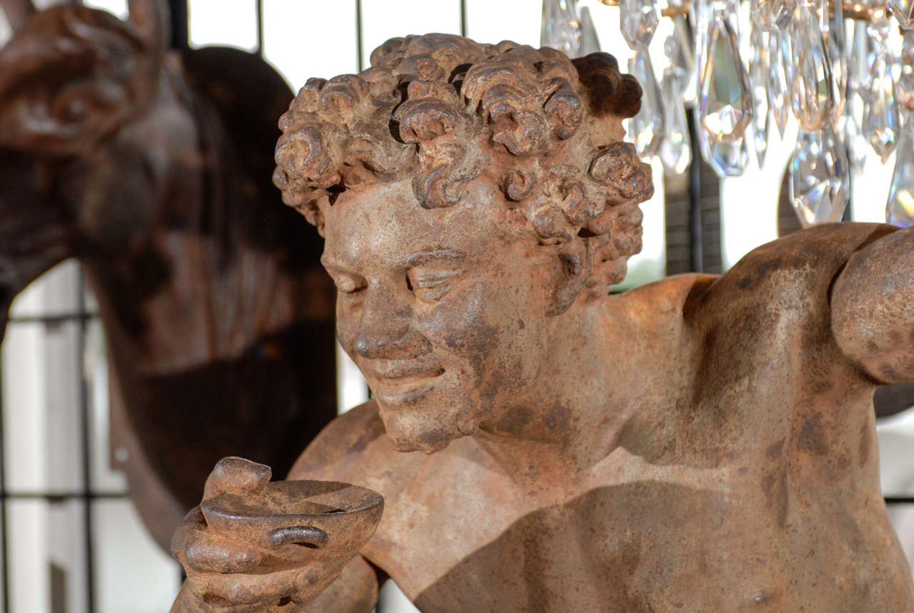Iron Bacchus Statue 3