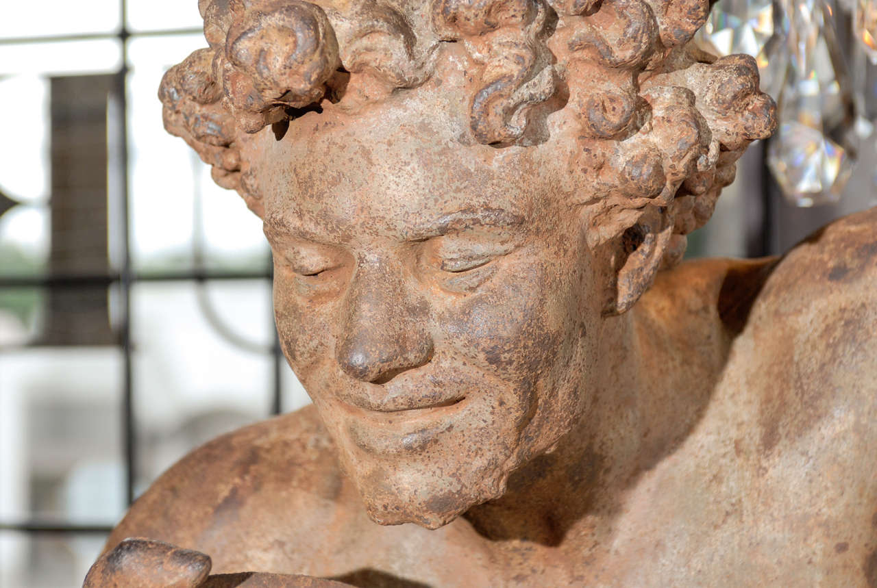 Iron Bacchus Statue 5