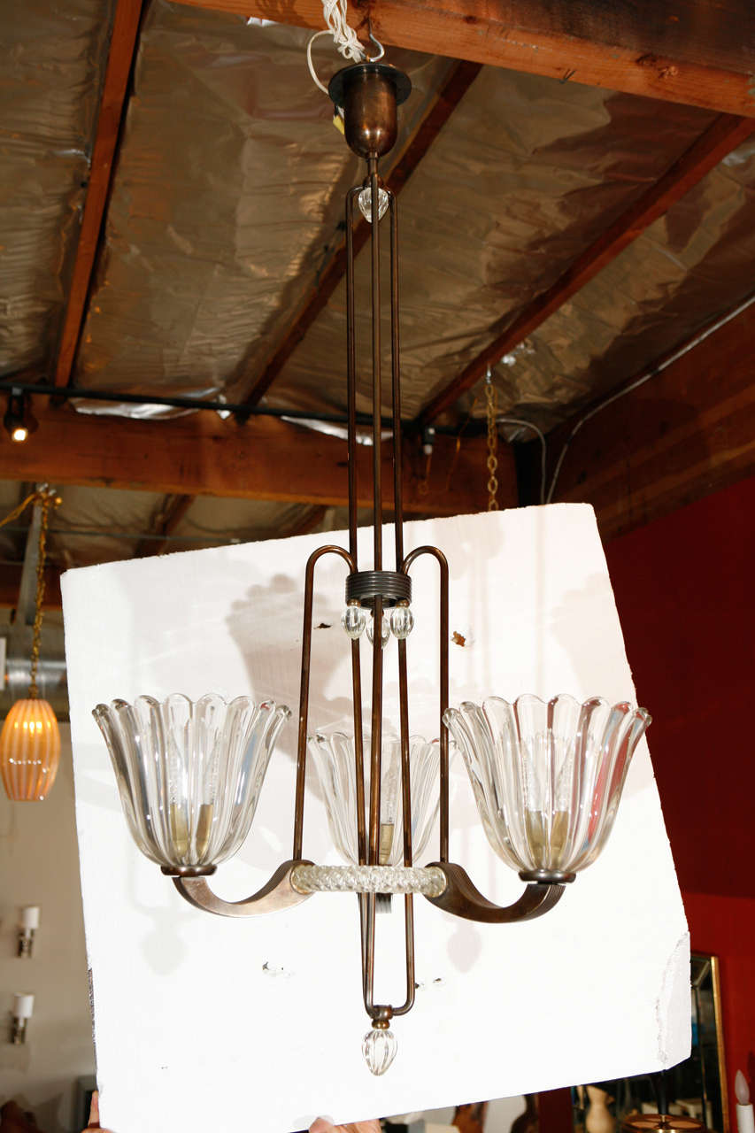 Art Deco Barovier Chandelier.
Visit our storefront to see more lighting including 21st Century.