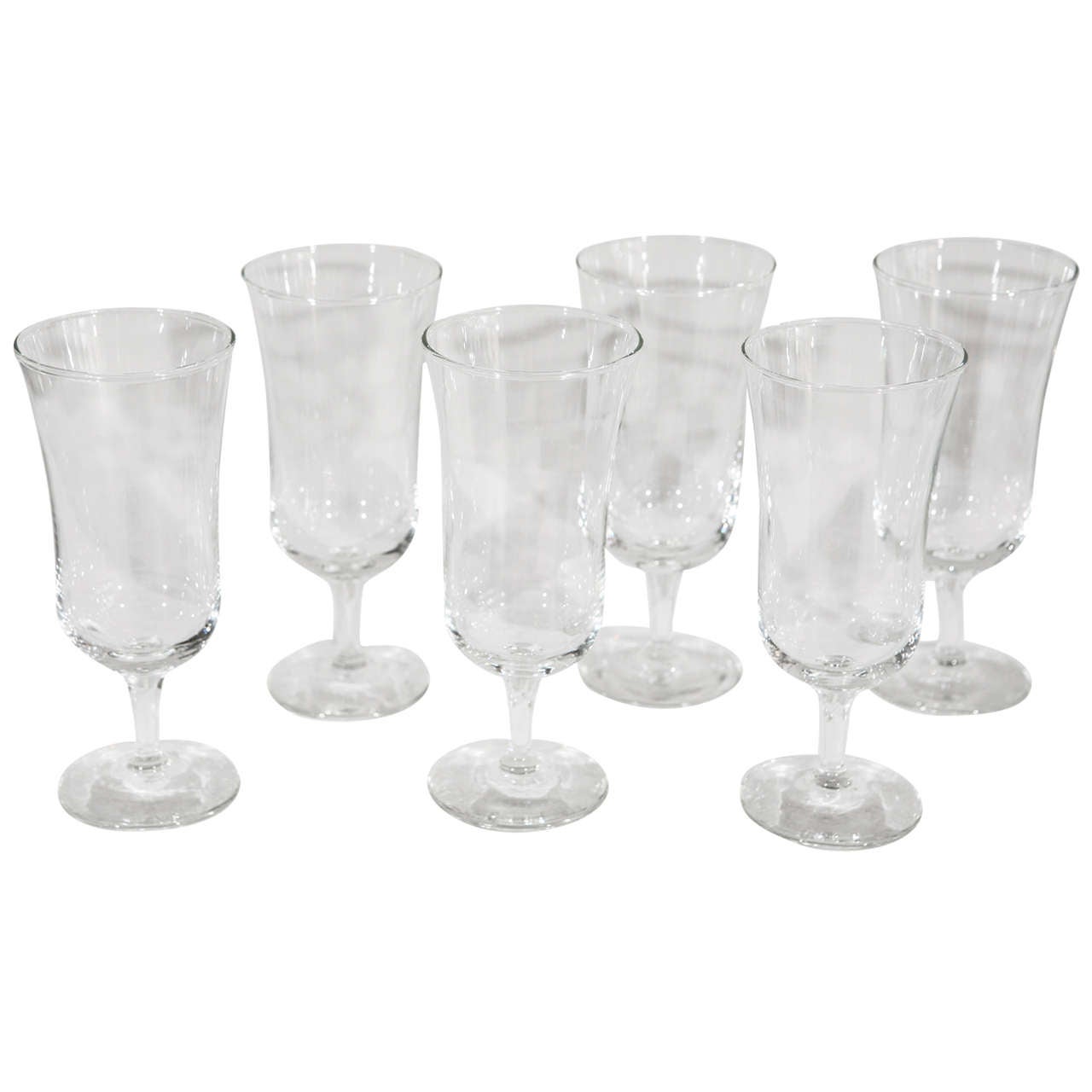 Set Holmegaard Crystal Cordial Glasses For Sale
