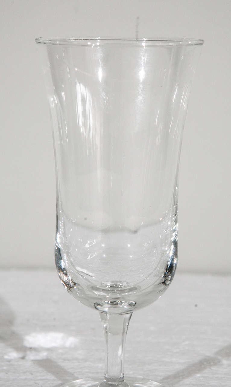 Set Holmegaard Crystal Cordial Glasses For Sale 2