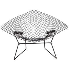 Large Bertoia Diamond Lounge Chair with Seat Pad for Knoll