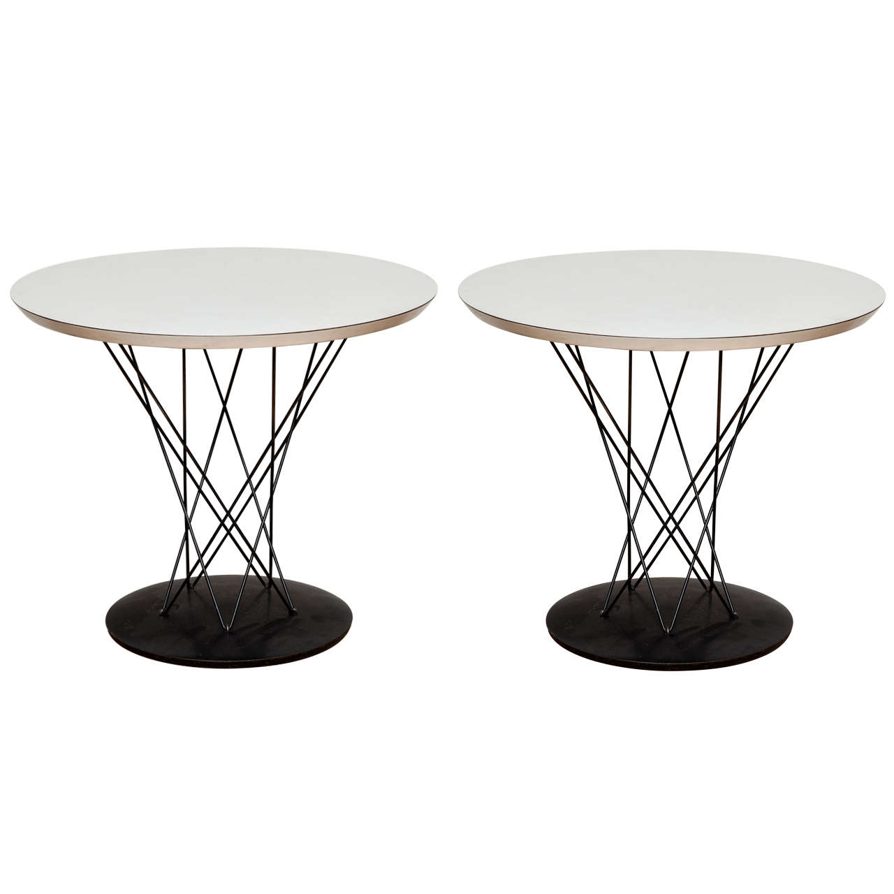 Pair of"Cyclone" side tables after Noguchi for Knoll For Sale
