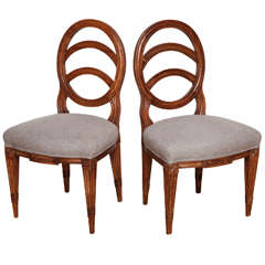 Pair of Antique Swedish Side Chairs