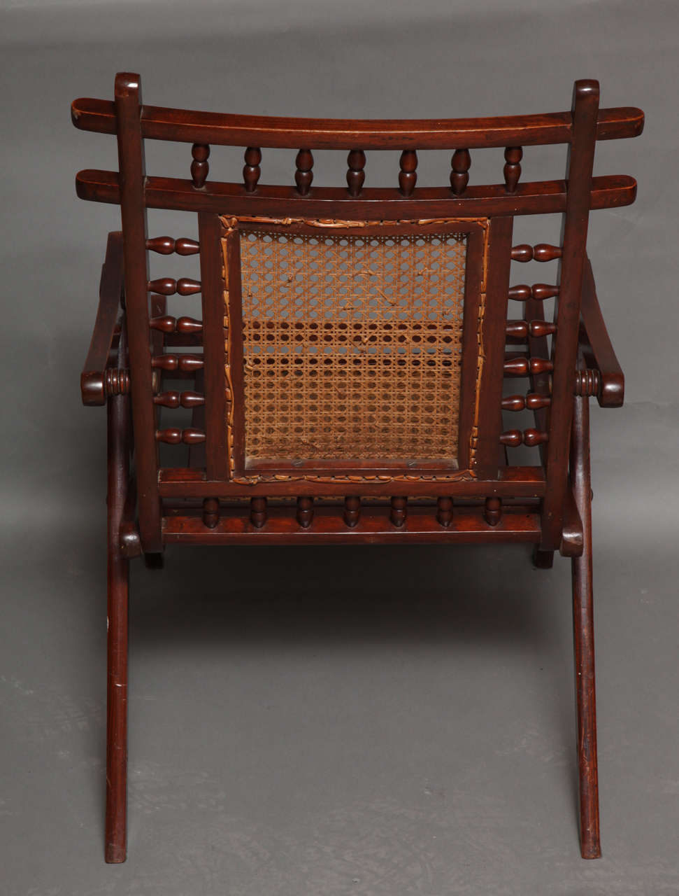 19th Century English Teak and Rattan Yacht Deck Chair 3