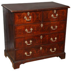 Early 18th Century English Parquetry Oak Chest
