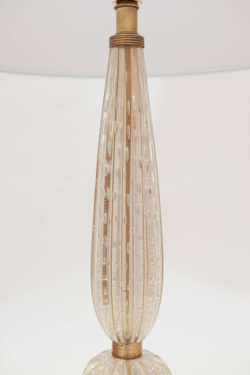 Mid-20th Century Single Murano Lamp Attributed to Barovier