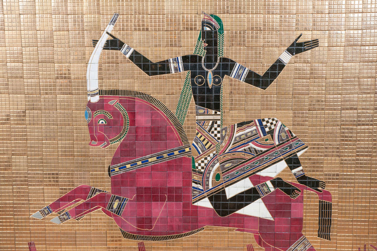 Canadian Egyptian Motif Mosaic by Valentin-Firsov Shabaeff