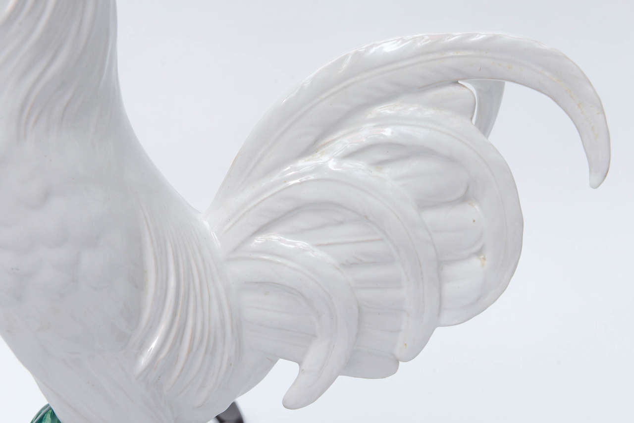 Mid-20th Century Pair of Italian Rooster Lamps