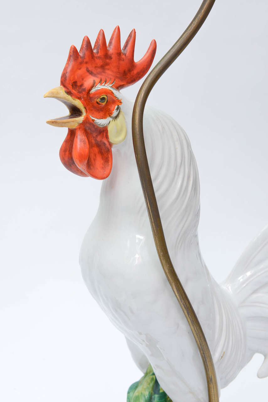 Pair of Italian Rooster Lamps 2