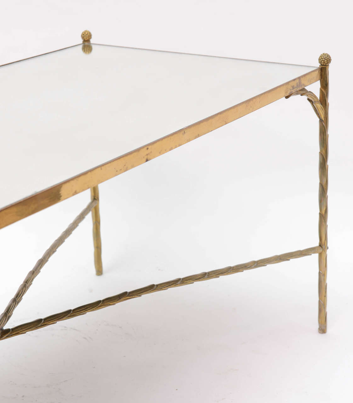 Mirrored Brass Coffee Table 2