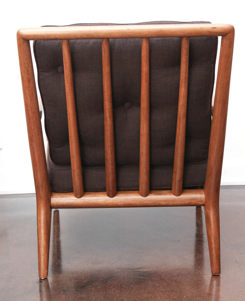 Walnut T.H. Robsjohn-Gibbings Lounge Chair, Model WWZ