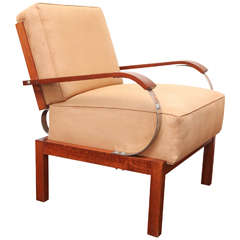 Lajos Kozma Upholstered Lounge Chair